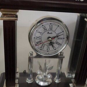 Mahogany Desk Clock